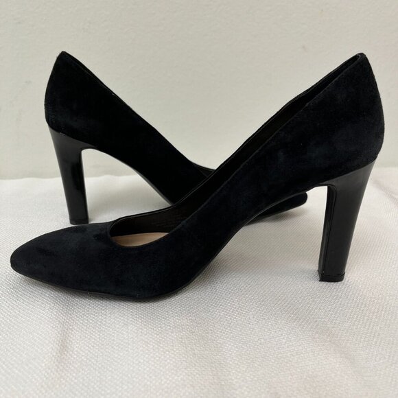 Franco Sarto Black Tawny Suede Pump Heel Women's Size 7 - Picture 6 of 15